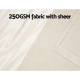 Artiss 2X 132x213cm Blockout Sheer Curtains