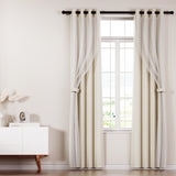 Artiss 2X 132x213cm Blockout Sheer Curtains