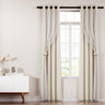Artiss 2X 132x213cm Blockout Sheer Curtains