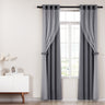 Artiss 2X 132x213cm Blockout Sheer Curtains