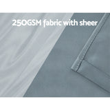 Artiss 2X 132x213cm Blockout Sheer Curtains
