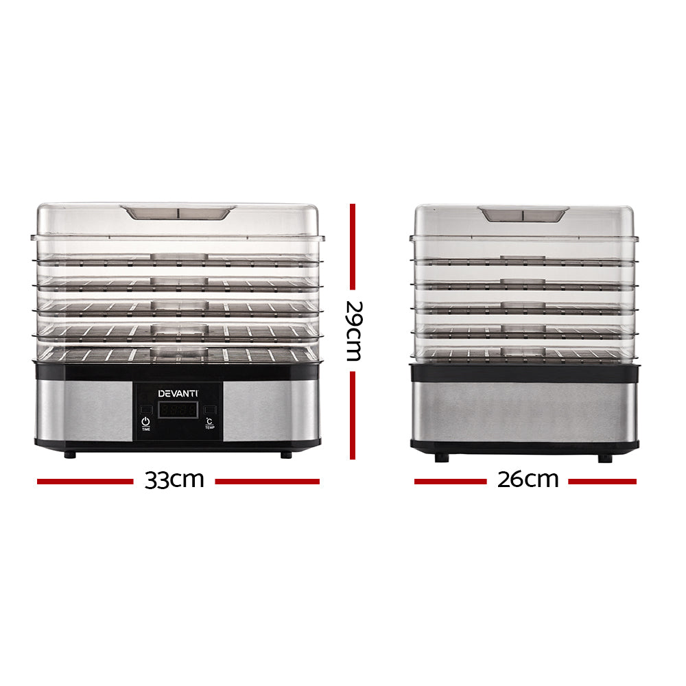 Devanti 5 Trays Food Dehydrator - Essence Home