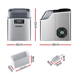 Devanti Ice Maker Machine Commercial Portable Ice Cube Tray Countertop 3.2L - Essence Home