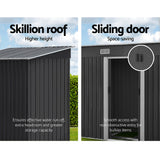 Garden Storage Shed With Sliding Door