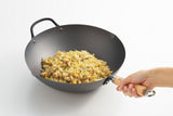 Yoshikawa Cook-Pal Ren 36cm Premium Carbon Steel Heat Treated Wok with two handles - Essence Home