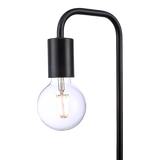 Modern Table lamp Desk Light Timber Base Bedside Bedroom Black - Essence Home