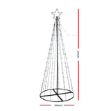 Solar LED Light Christmas Tree 2.1m 264 LED Xmas Tree Decor Multi Colour