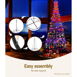 Solar LED Light Christmas Tree 2.1m 264 LED Xmas Tree Decor Multi Colour